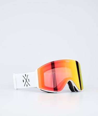 Dope Sight Ski Goggles White/Red Mirror