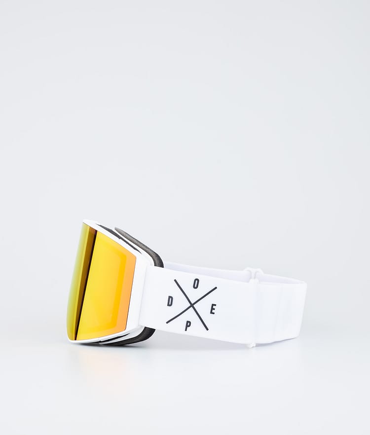 Dope Sight Ski Goggles White/Red Mirror, Image 5 of 6