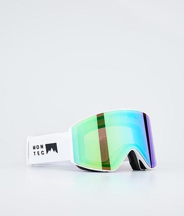 Montec Scope Ski Goggles White/Tourmaline Green Mirror