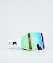 Montec Scope Ski Goggles Men White W/Tourmaline Green Mirror