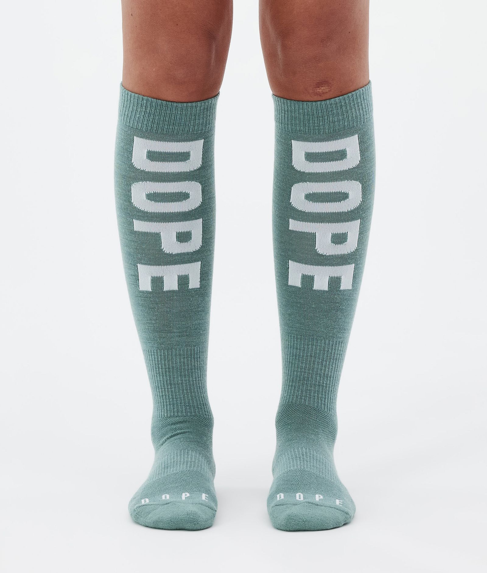 Dope Essential Ski Socks Faded Green, Image 1 of 3