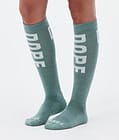 Dope Essential Ski Socks Faded Green, Image 2 of 3