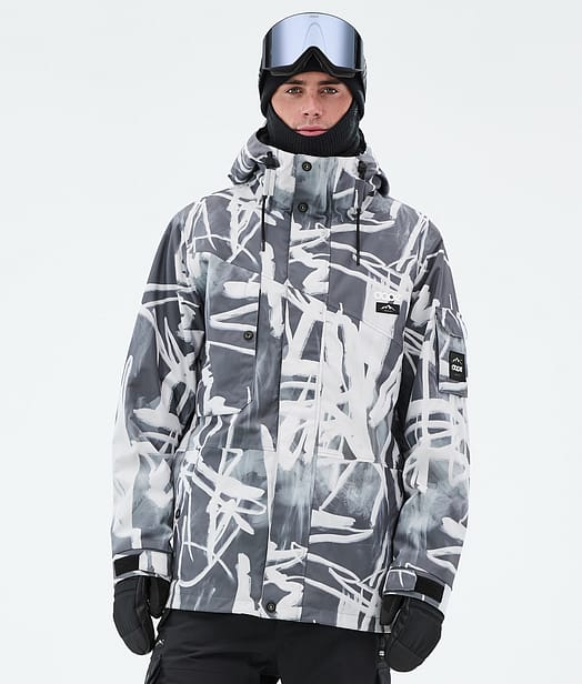 Dope Adept Snowboardjacke Herren Scribble Black
