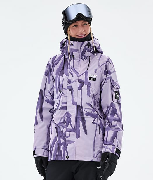 Dope Adept W Skijacke Damen Scribble Purple