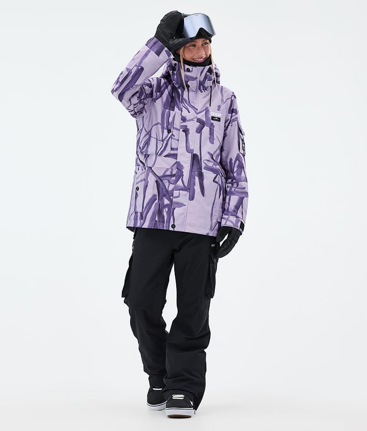 Dope Adept W Chaqueta Snowboard Mujer Scribble Purple, Imagen 2 de 9