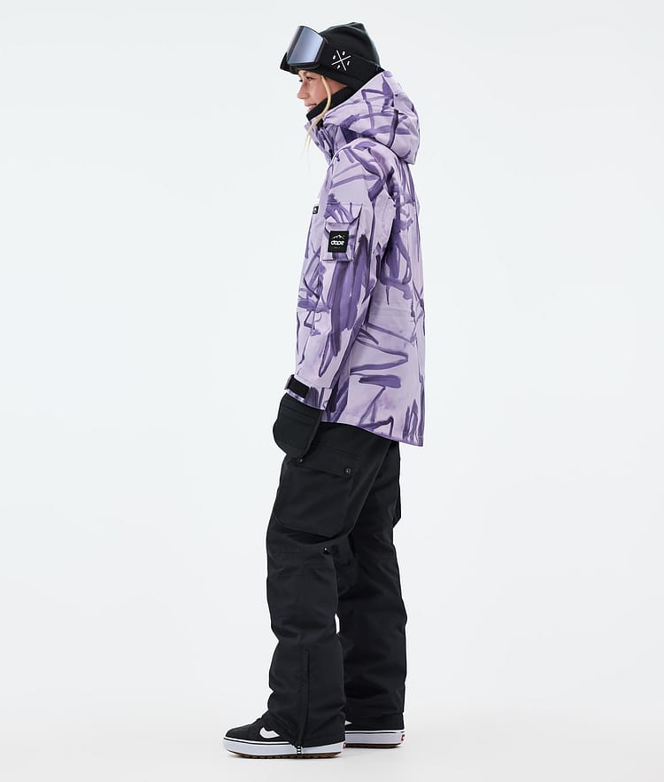 Dope Adept W Chaqueta Snowboard Mujer Scribble Purple, Imagen 3 de 9