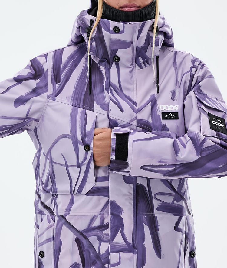 Dope Adept W Chaqueta Snowboard Mujer Scribble Purple, Imagen 8 de 9