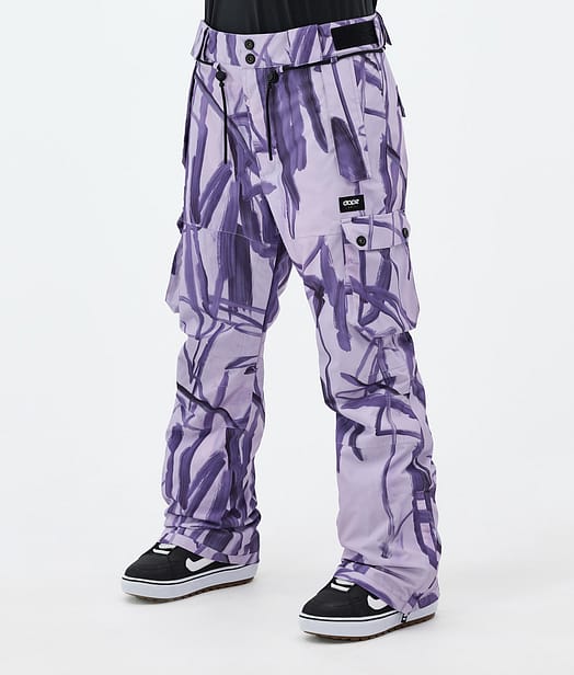 Dope Iconic W Snowboard Bukser Dame Scribble Purple
