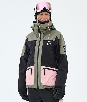 Montec Morpheus W Snowboard Jacket Greenish/Black/Soft Pink