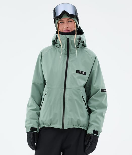 Dope Spartan W Chaqueta Snowboard Mujer Faded Green