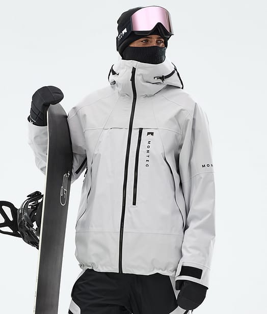 Montec Oracle Bunda na Snowboard Pánské Light Grey