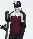 Montec Oracle Chaqueta Snowboard Hombre Light Grey/Black/Burgundy