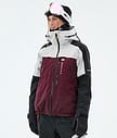 Montec Oracle W Chaqueta Snowboard Mujer Light Grey/Black/Burgundy