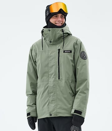 Dope Blizzard Full Zip Snowboard Jacket Men Moss Green