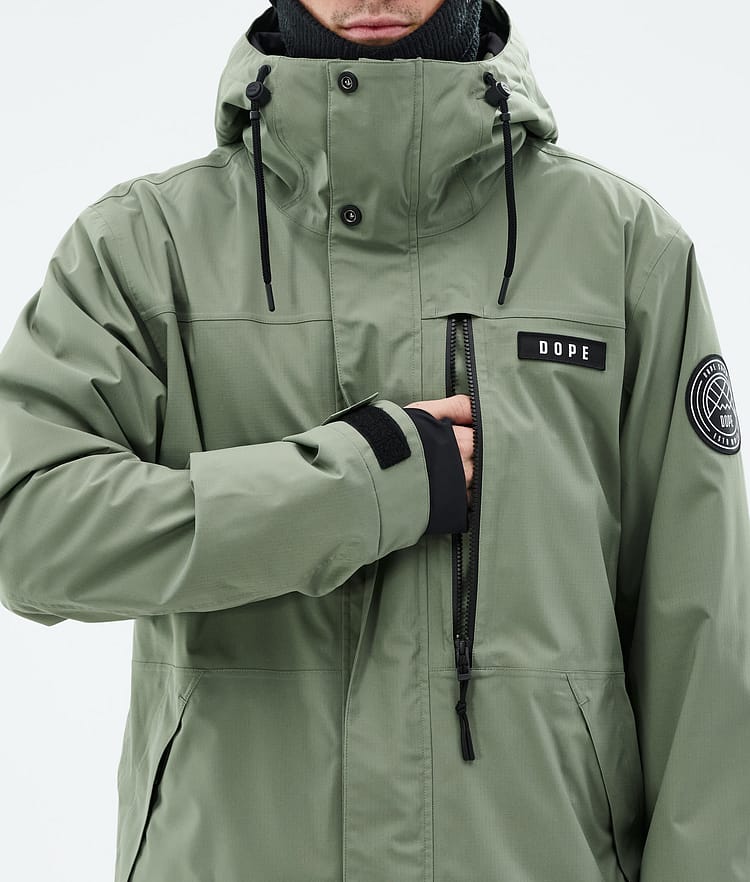 Dope Blizzard Full Zip Chaqueta Snowboard Hombre Moss Green, Imagen 8 de 9