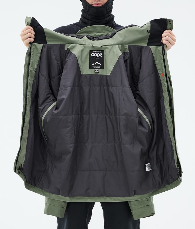 Dope Blizzard Full Zip Chaqueta Snowboard Hombre Moss Green, Imagen 9 de 9