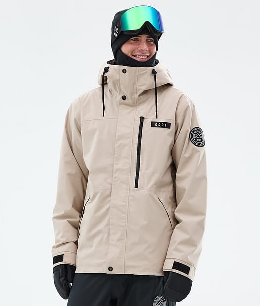 Dope Blizzard Full Zip Lyžařská Bunda Pánské Sand