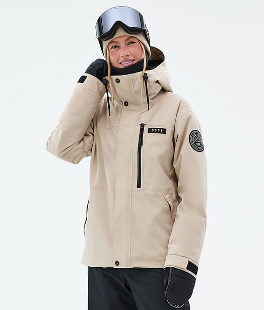 Dope Blizzard W Full Zip Veste Snowboard Femme Sand
