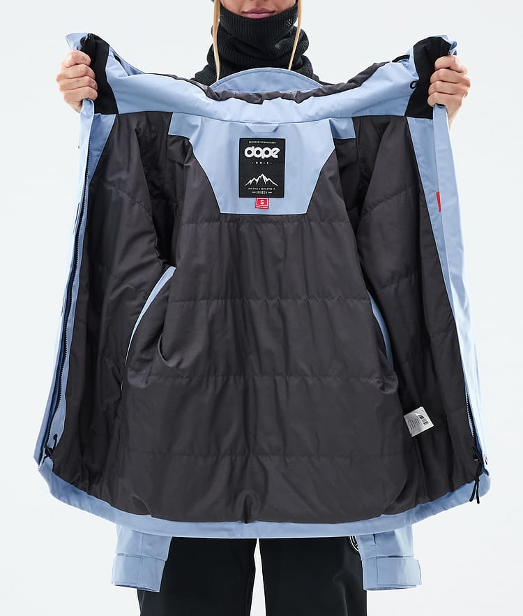 Dope Blizzard W Full Zip Chaqueta Snowboard Mujer Light Blue, Imagen 9 de 9