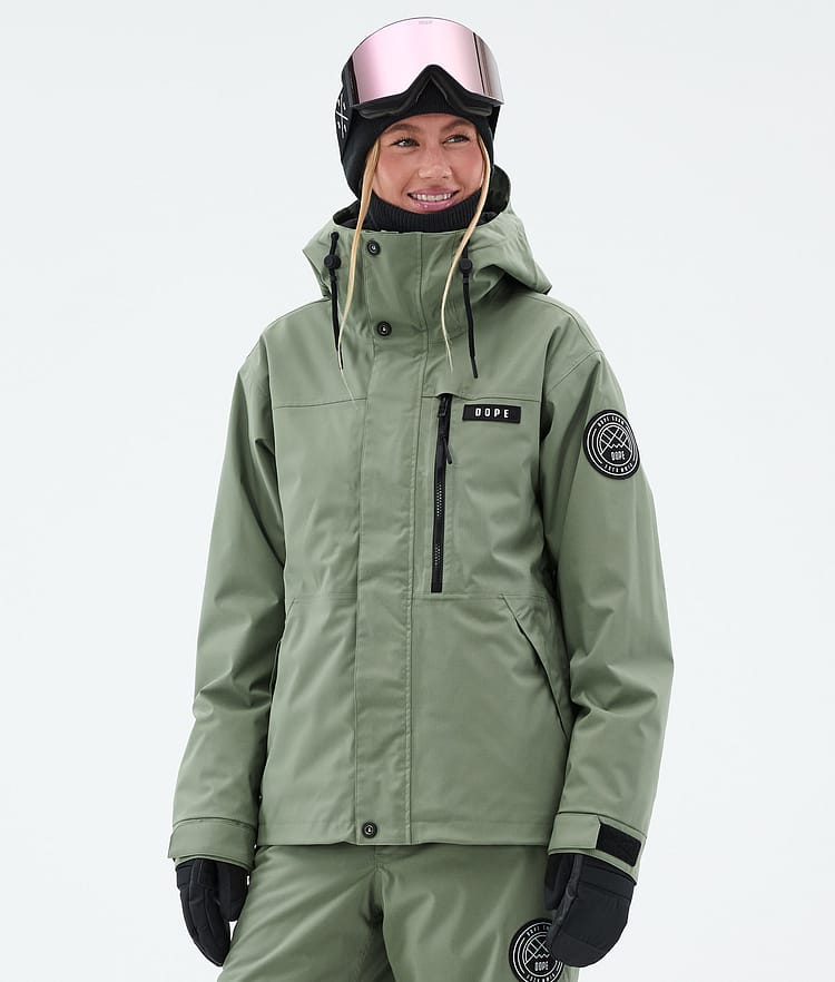 Dope Blizzard W Full Zip Chaqueta Snowboard Mujer Moss Green, Imagen 1 de 9