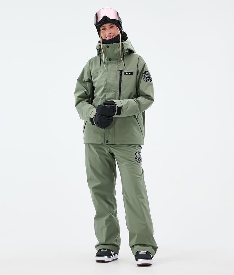 Dope Blizzard W Full Zip Chaqueta Snowboard Mujer Moss Green, Imagen 2 de 9