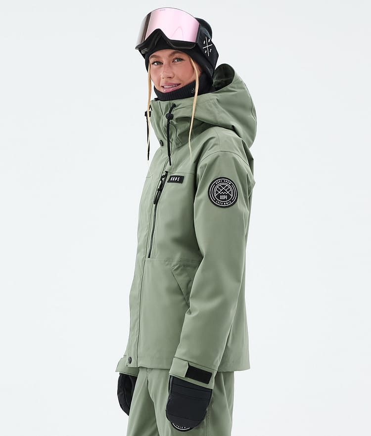 Dope Blizzard W Full Zip Chaqueta Snowboard Mujer Moss Green, Imagen 5 de 9