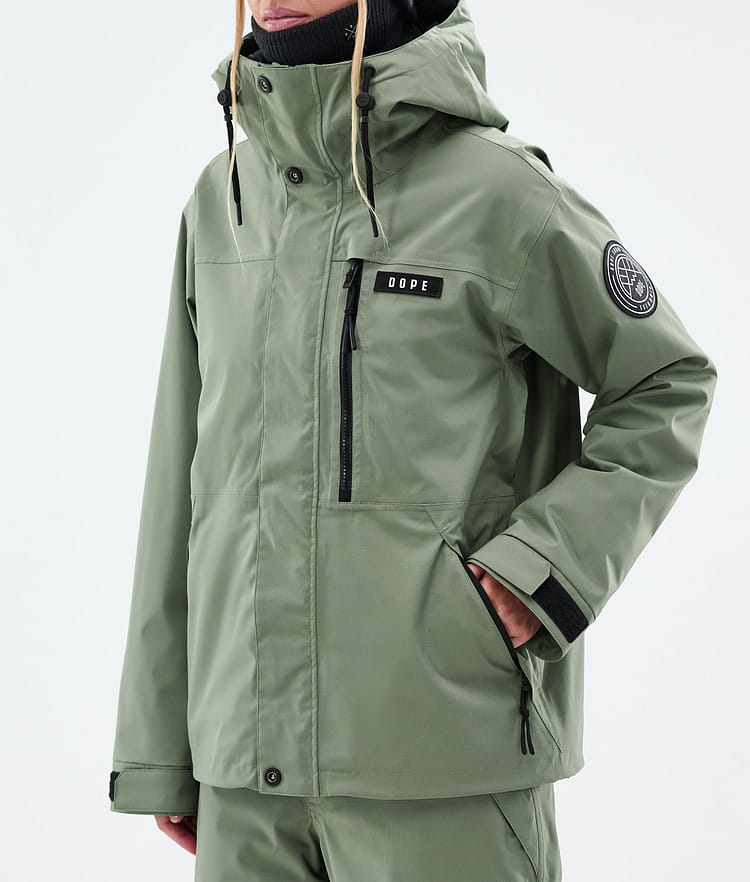 Dope Blizzard W Full Zip Chaqueta Snowboard Mujer Moss Green, Imagen 7 de 9