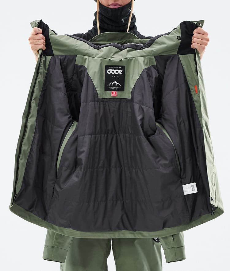 Dope Blizzard W Full Zip Chaqueta Snowboard Mujer Moss Green, Imagen 9 de 9