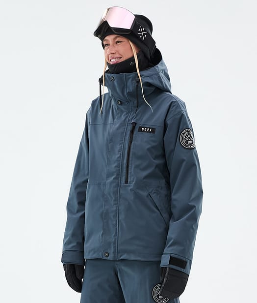 Dope Blizzard W Full Zip Veste Snowboard Femme Metal Blue