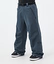 Dope Big Snowboard Pants Men Metal Blue