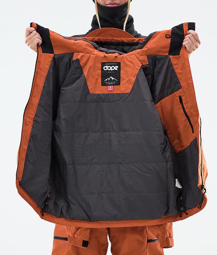 Dope Vertex W Chaqueta Snowboard Mujer Burned Orange, Imagen 8 de 8