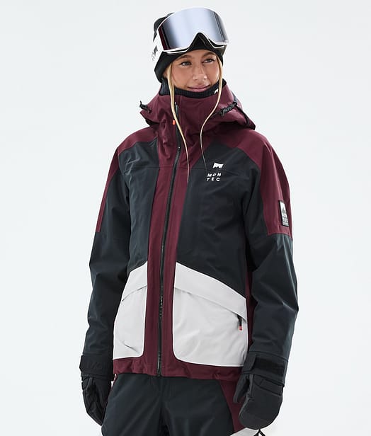 Montec Morpheus W Skijacke Damen Burgundy/Black/Light Grey