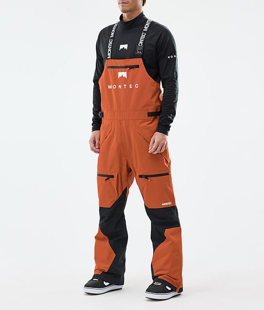 Montec Arch Pantalon de Snowboard Homme Burned Orange/Black