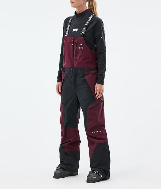 Montec Dozer W Pantalones Esquí Mujer Burgundy/Black