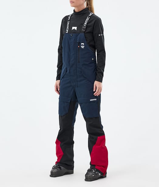 Montec Fawk W Ski Pants Women Dark Blue/Black/Deep Red
