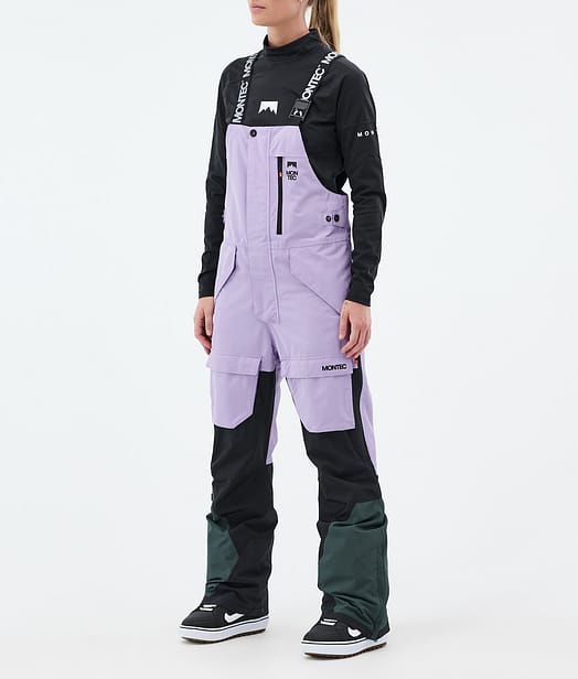 Montec Fawk W Pantalones Snowboard Mujer Faded Violet/Black/Dark Atlantic