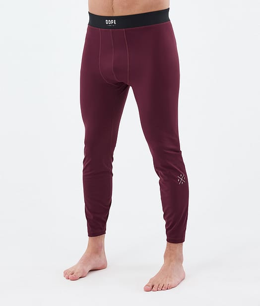 Dope Snuggle Legginsy Termoaktywne Mężczyźni 2X-Up Burgundy