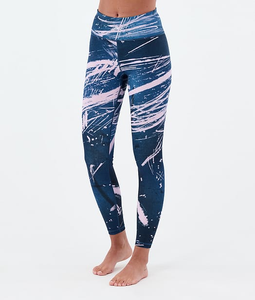 Dope Snuggle W Baselayer tights Dame 2X-Up Carvings Pink