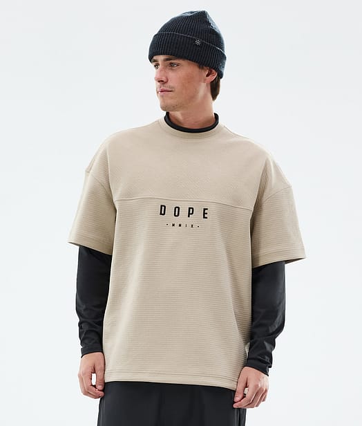 Dope Forge Midlayer T-shirt Heren Sand