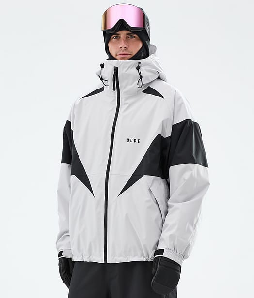 Dope Spartan Ski Jacket Men Spike Light Grey/Black