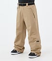 Dope Big Snowboard Pants Men Khaki