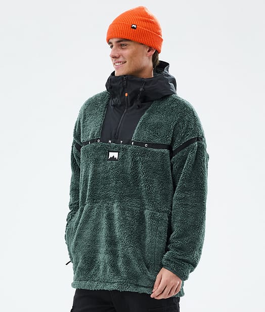 Montec Uniform Fleecová Mikina s Kapucí Pánské Dark Atlantic/Black