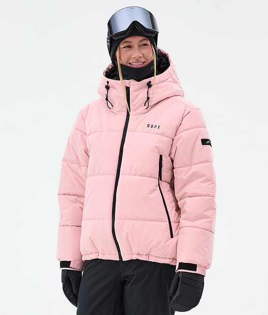 Dope Puffer W Full Zip Snowboardjakke Dame Soft Pink