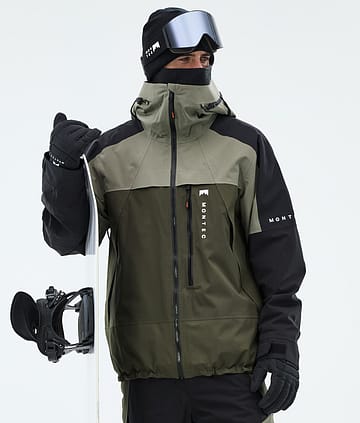 Montec Oracle Snowboard Jacket Greenish/Black/Olive Green