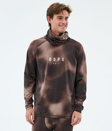 Dope Snuggle Base Layer Top MMIX Brown Tiedye
