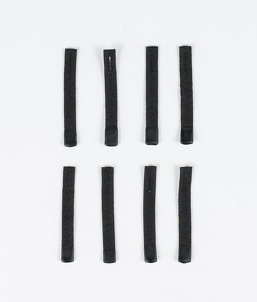 Utilities 8pc Rips Tape Zip Puller Replacement Parts Black/Black Tip