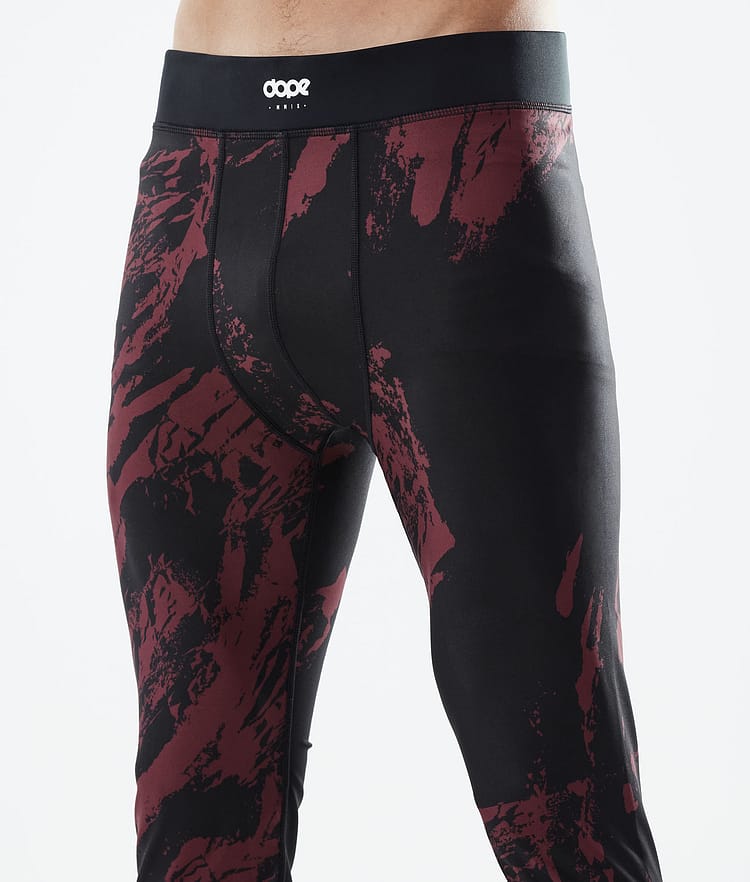 Dope Snuggle Legginsy Termoaktywne Mężczyźni 2X-Up Paint Burgundy, Zdjęcie 5 z 7