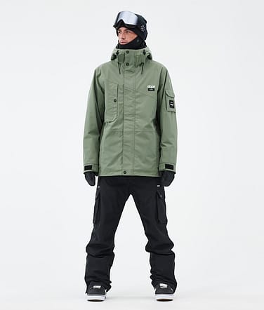 Dope Adept Snowboard Outfit Men Moss Green/Blackout