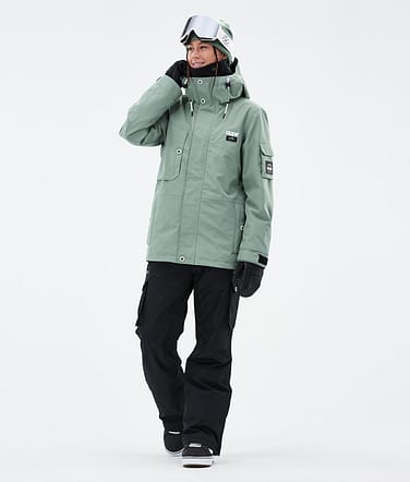 Dope Adept W Snowboard Outfit Damen Faded Green/Black