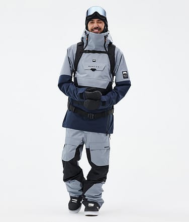 Montec Doom Outfit Snowboardowy Mężczyźni Soft Blue/Black/Dark Blue